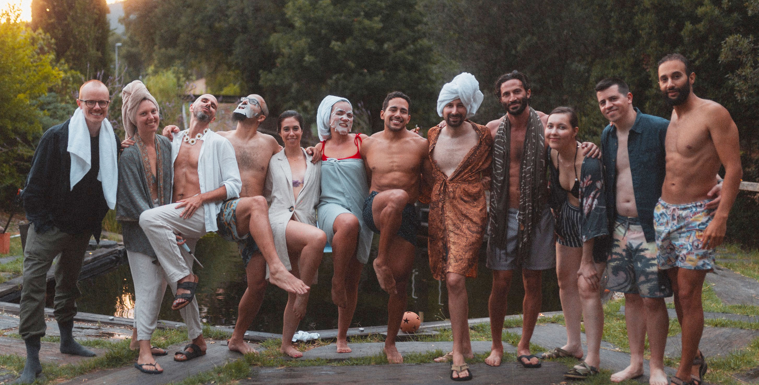 People relaxing at Wonder House